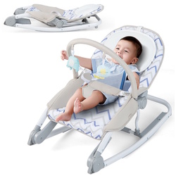 Детский шезлонг Costway BC10230GR (Grey) Thumb