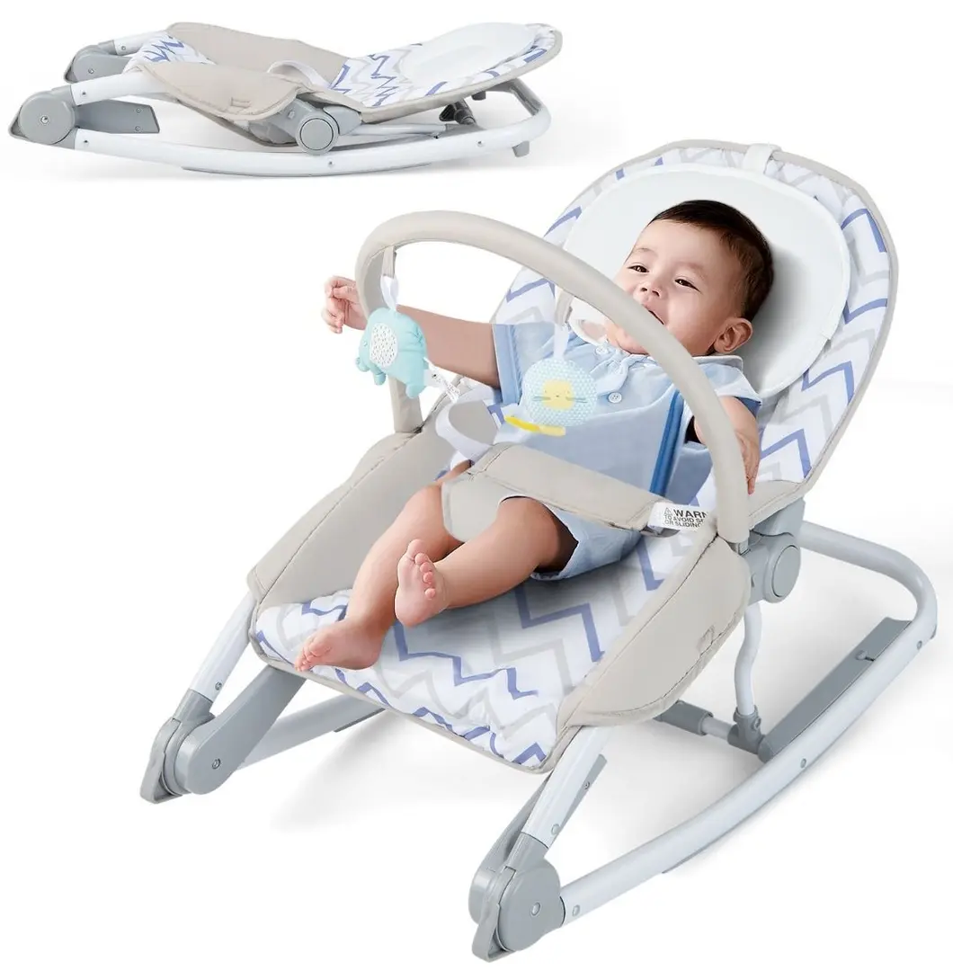 Детский шезлонг Costway BC10230GR (Grey)