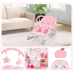 Sezlong pentru copii Costway BC10230PI (Pink) Thumb