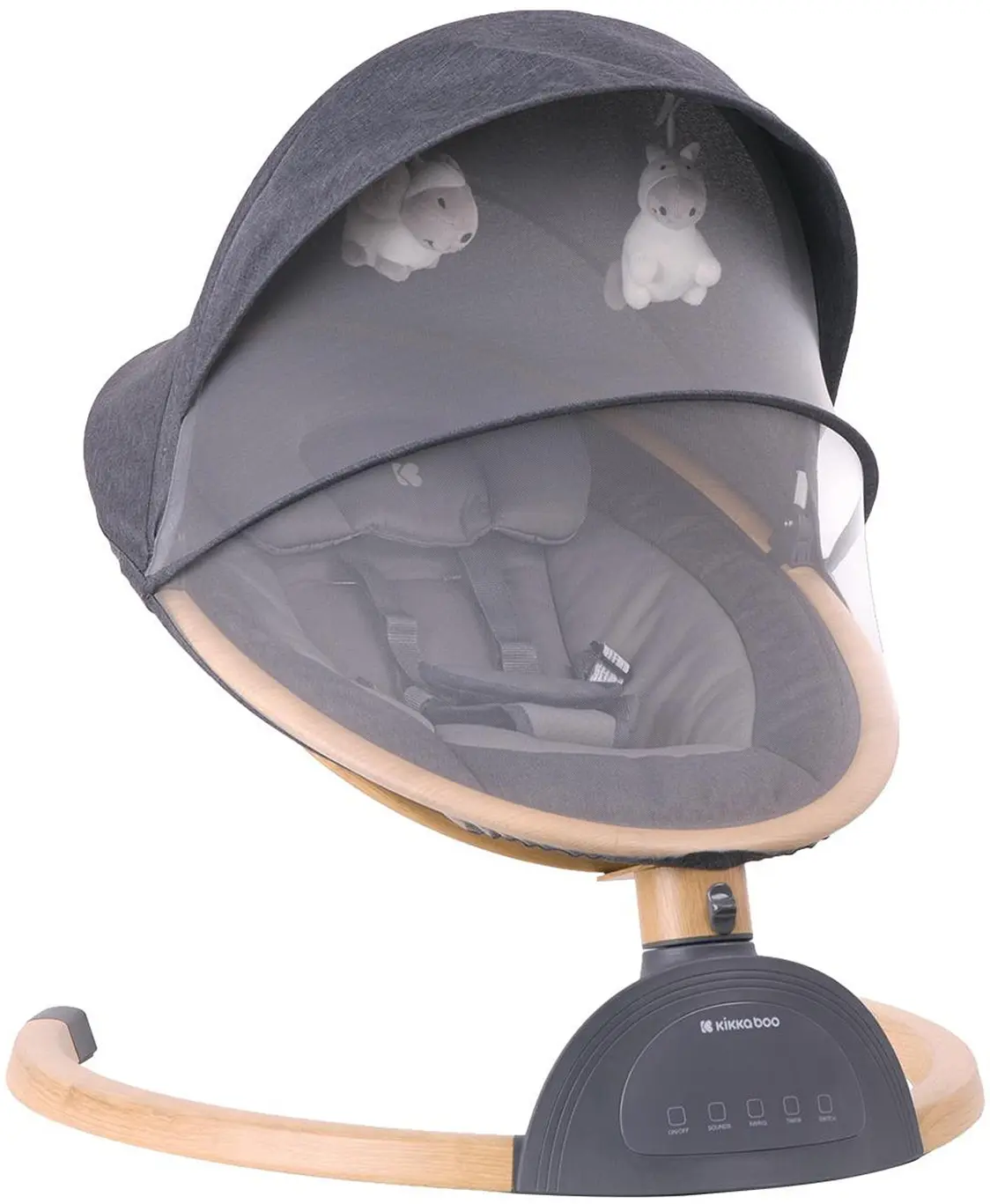 Sezlong-leagan pentru copii Kikka Boo Ashlee (Dark Grey)