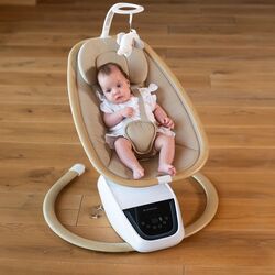 Sezlong pentru copii KikkaBoo BeeMoove (Beige) Thumb