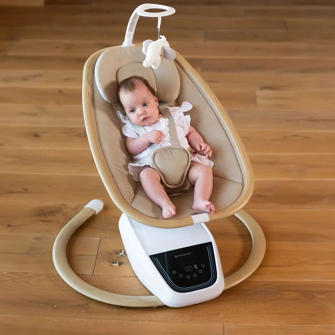 Sezlong pentru copii KikkaBoo BeeMoove (Beige)