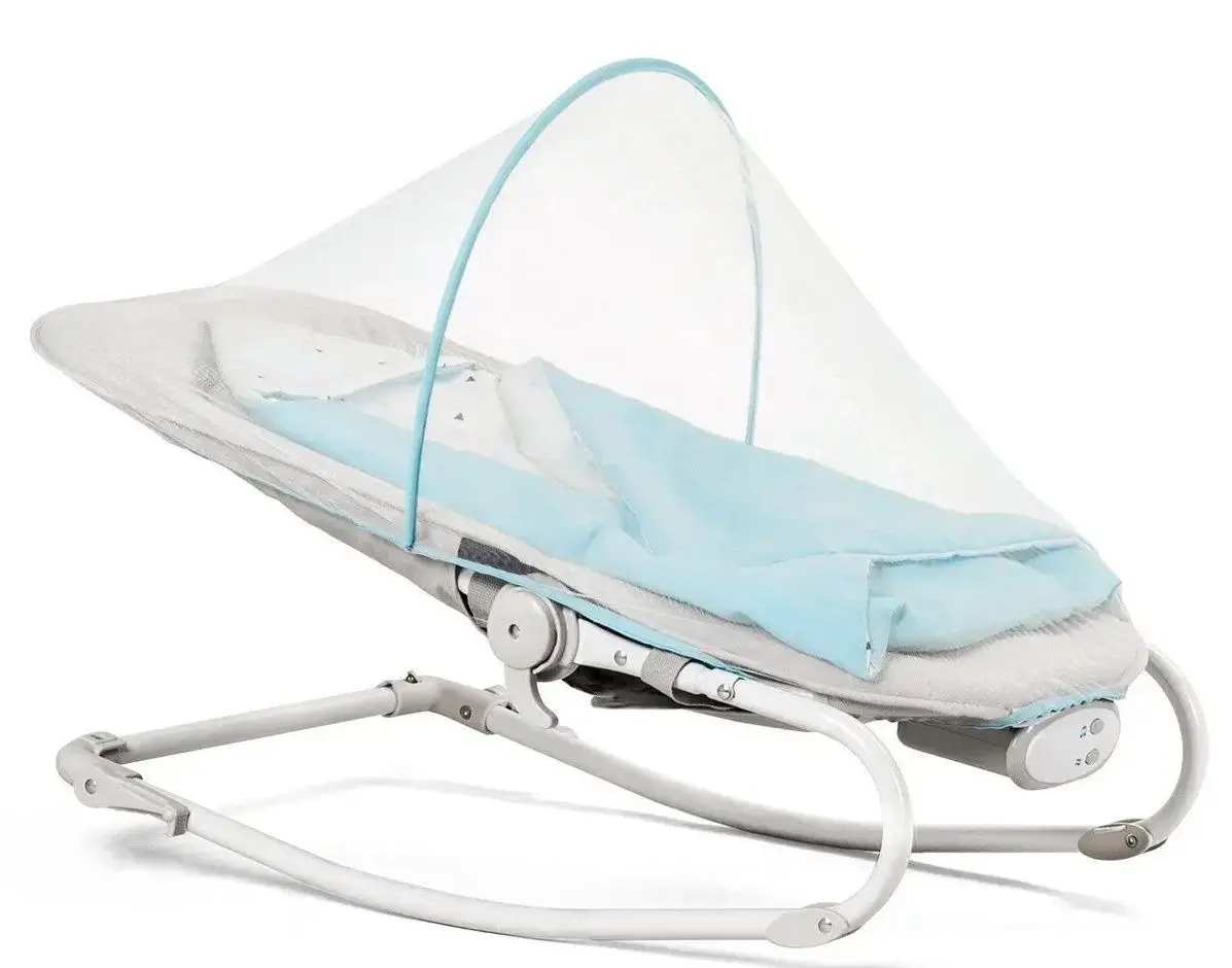 Sezlong pentru copii 3in1 KinderKraft Felio (Light Blue/Gray) - 2