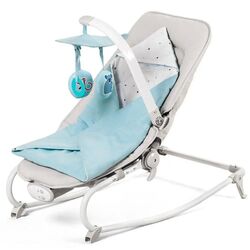 Sezlong pentru copii 3in1 KinderKraft Felio (Light Blue/Gray)