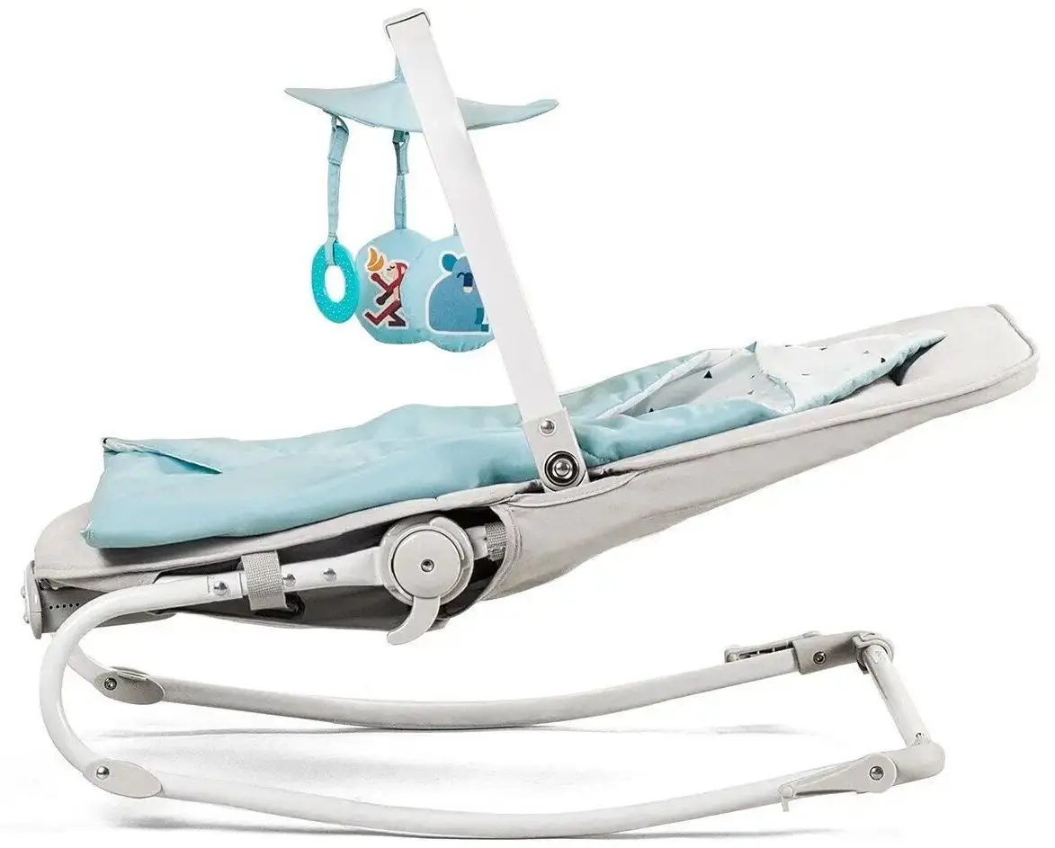 Sezlong pentru copii 3in1 KinderKraft Felio (Light Blue/Gray) - 4