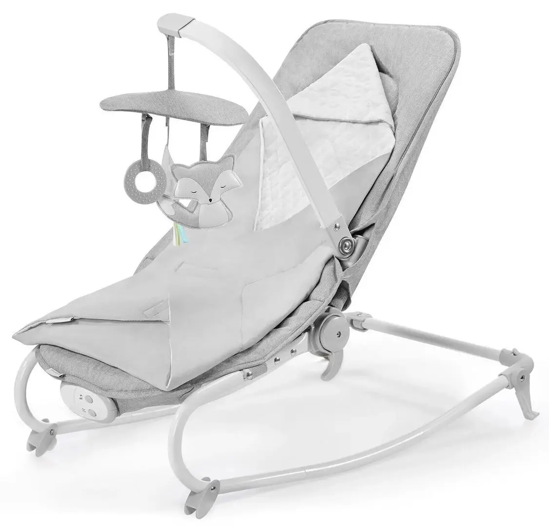 Sezlong pentru copii 3in1 KinderKraft Felio (Stone Grey)