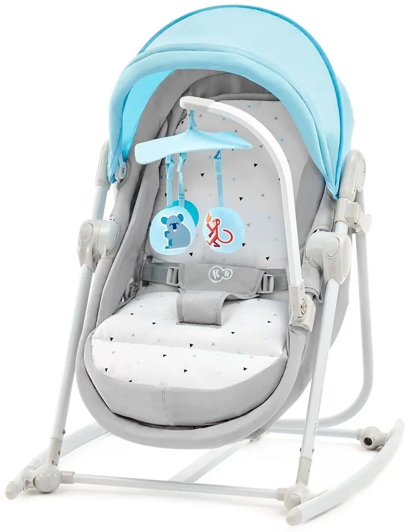 Детский шезлонг 5в1 KinderKraft Unimo (Light Blue/Gray)