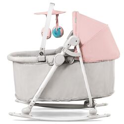 Детский шезлонг 5в1 KinderKraft Unimo (Pink/Gray) Thumb
