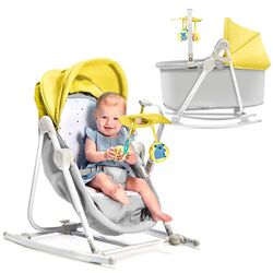 Sezlong pentru copii 5in1 KinderKraft Unimo (Yellow/Gray) Thumb