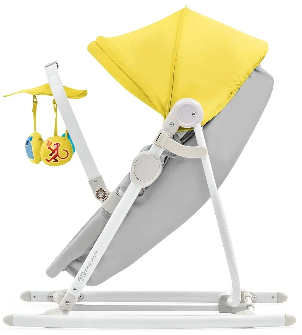 Sezlong pentru copii 5in1 KinderKraft Unimo (Yellow/Gray) - 11
