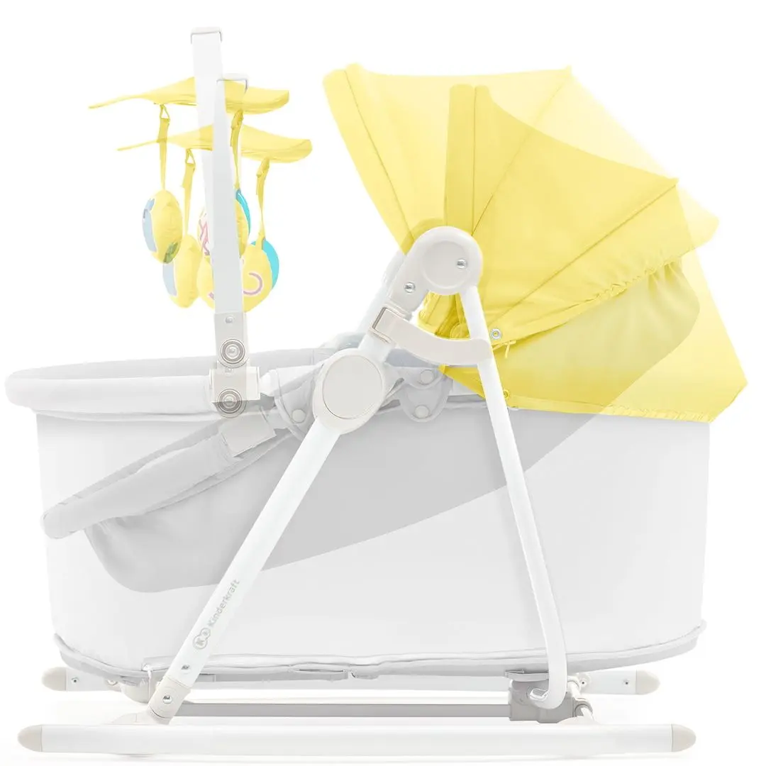 Sezlong pentru copii 5in1 KinderKraft Unimo (Yellow/Gray) - 9