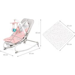 Sezlong-leagan pentru copii KinderKraft Felio (Pink) Thumb