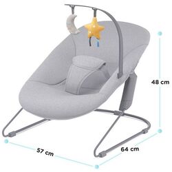 Sezlong pentru copii Kinderkraft Calmee (Grey) Thumb