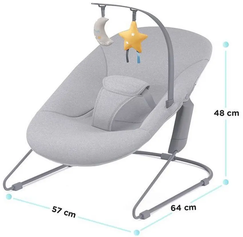 Sezlong pentru copii Kinderkraft Calmee (Grey)