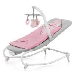 Sezlong pentru copii Kinderkraft Felio 2 KBFELI20PNK0000 (Grey/Pink)