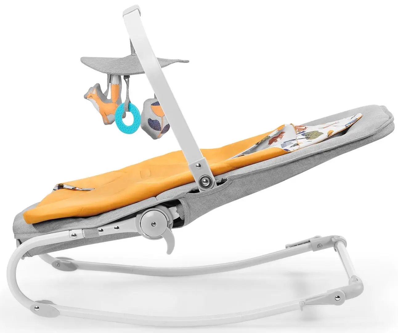 Детский шезлонг KinderKraft Felio (Forest Yellow) - 2