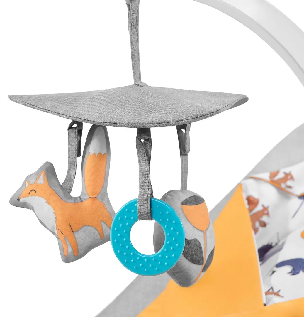 Детский шезлонг KinderKraft Felio (Forest Yellow) - 11