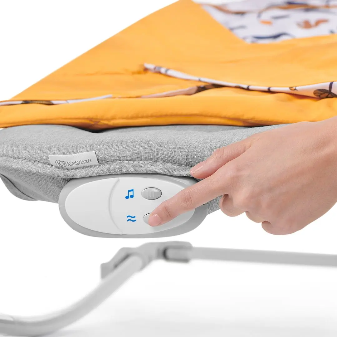 Детский шезлонг KinderKraft Felio (Forest Yellow) - 12