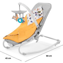 Детский шезлонг KinderKraft Felio (Forest Yellow) Thumb