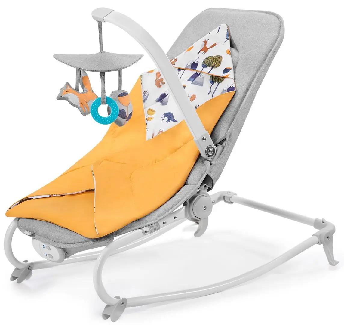 Детский шезлонг KinderKraft Felio (Forest Yellow)