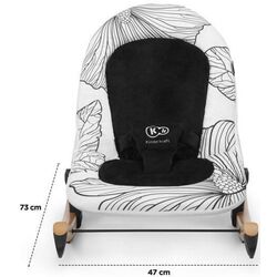 Детский шезлонг Kinderkraft Finio (White/Black) Thumb