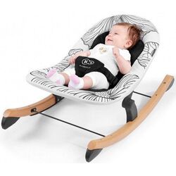 Детский шезлонг Kinderkraft Finio (White/Black) Thumb