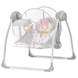 Детский шезлонг KinderKraft Flo (Grey/Pink) Thumb
