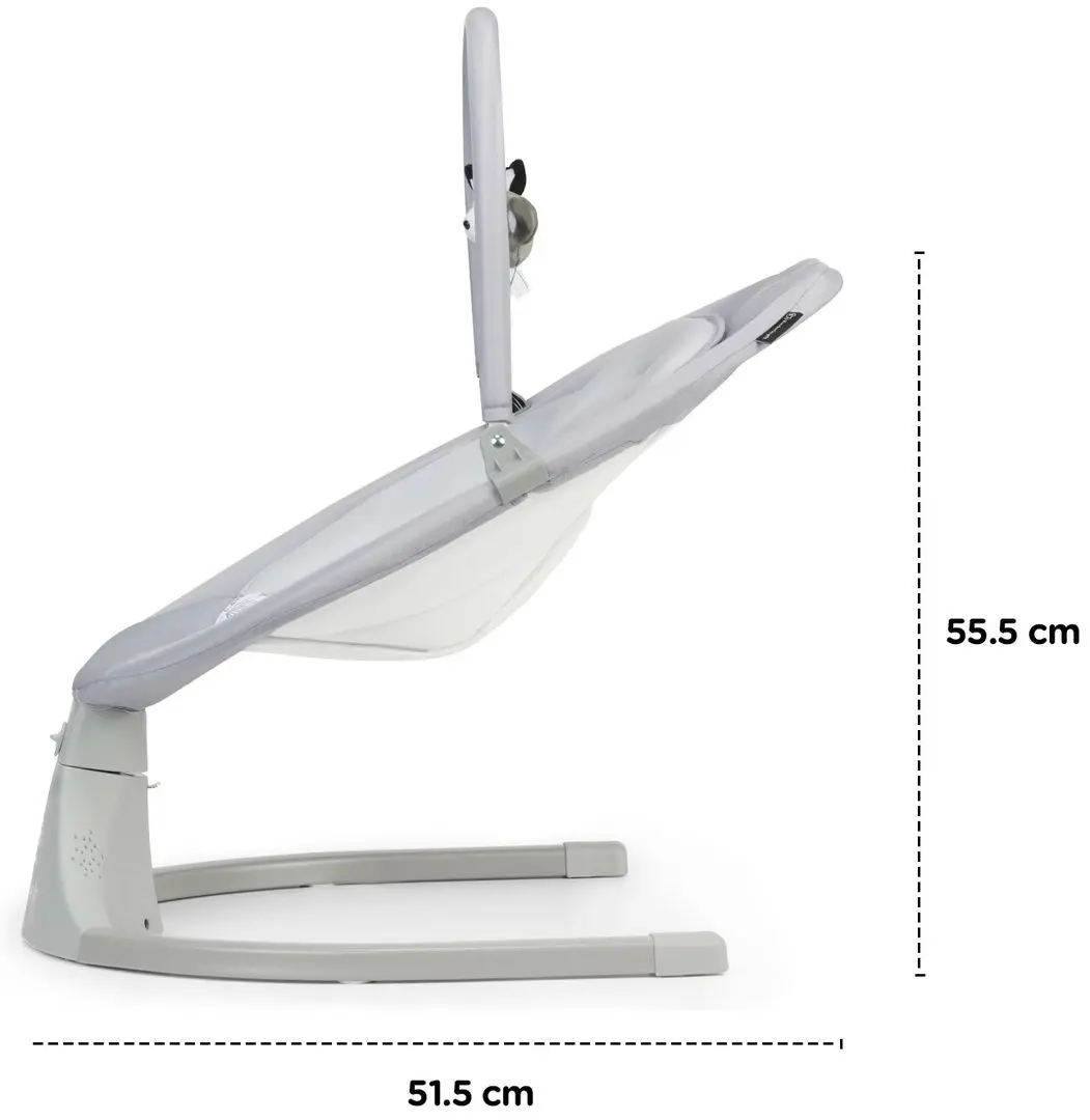 Детский шезлонг KinderKraft Luli (Grey) - 4