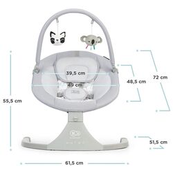 Детский шезлонг KinderKraft Luli (Grey) Thumb
