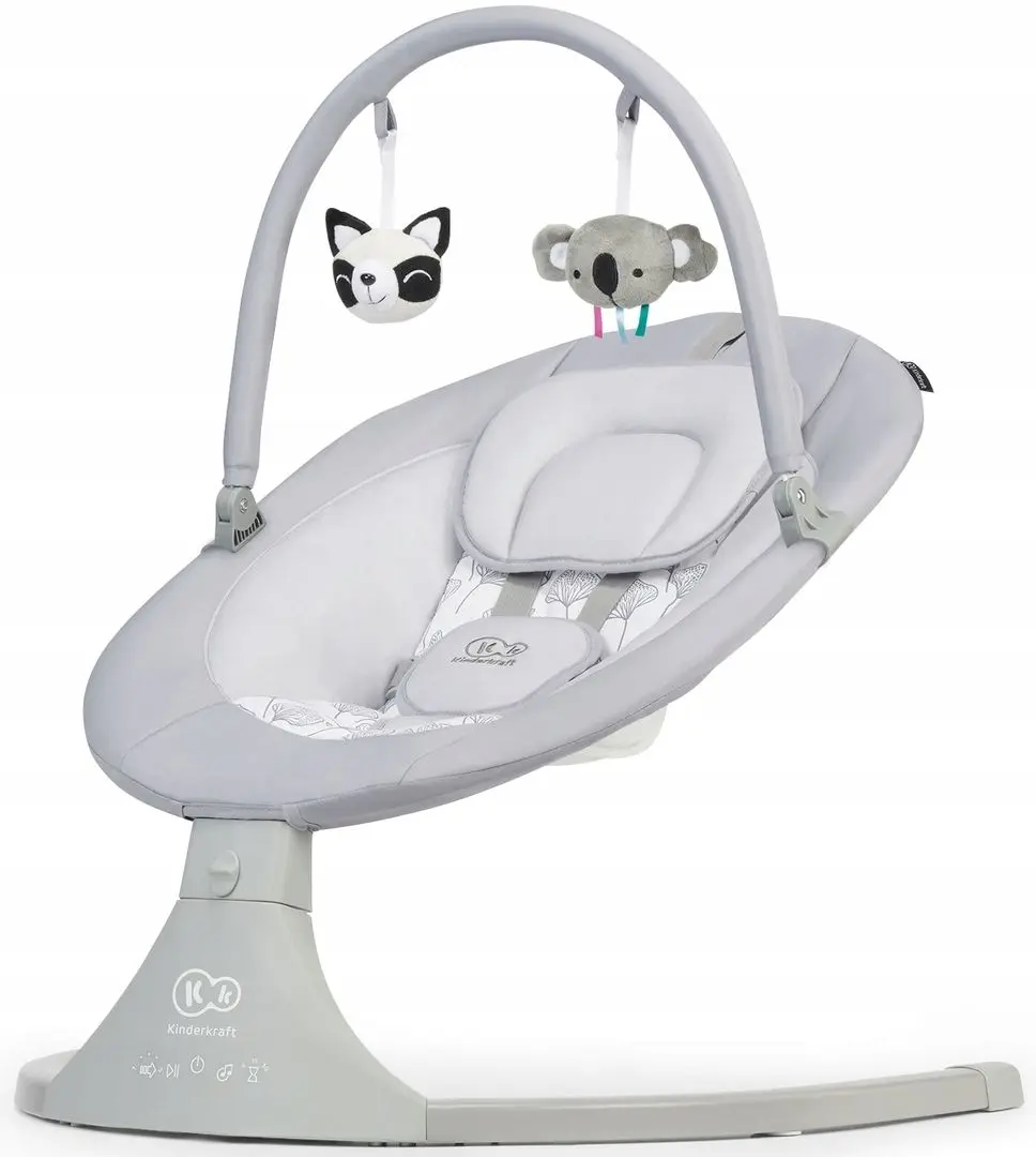 Детский шезлонг KinderKraft Luli (Grey) - 9
