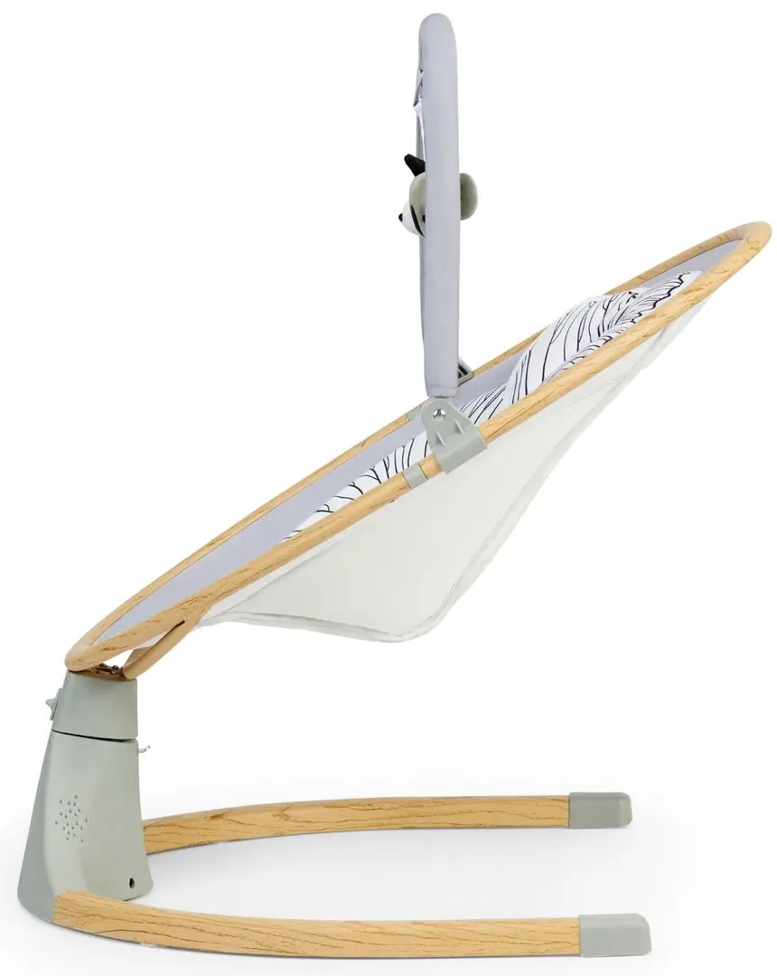 Детский шезлонг KinderKraft Lumi (Wooden/Grey) - 5