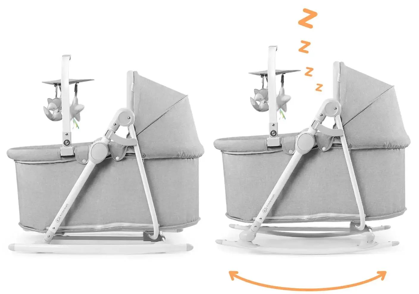 Patut-balasoar 5in1 KinderKraft Nola (Grey) - 7