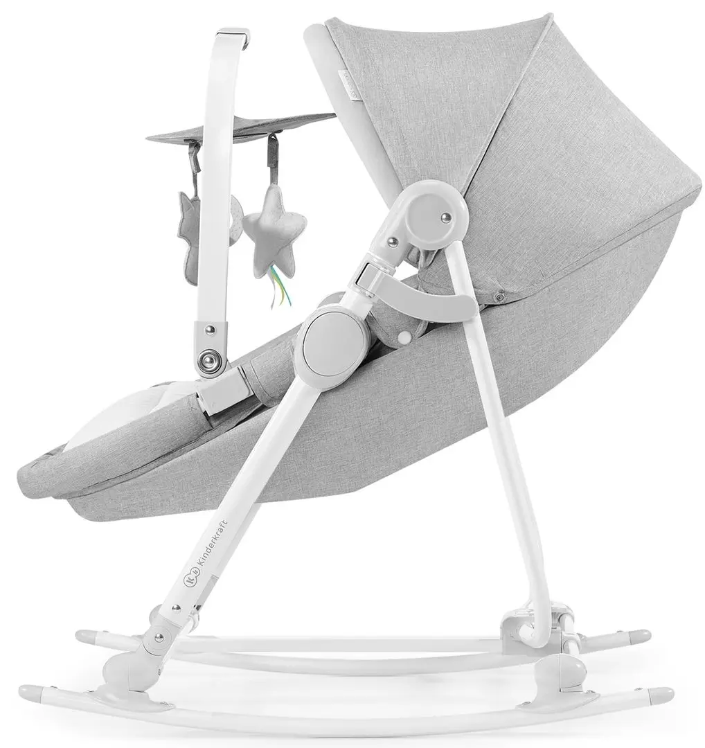 Колыбель-шезлонг 5в1 KinderKraft Nola (Stone Grey) - 4