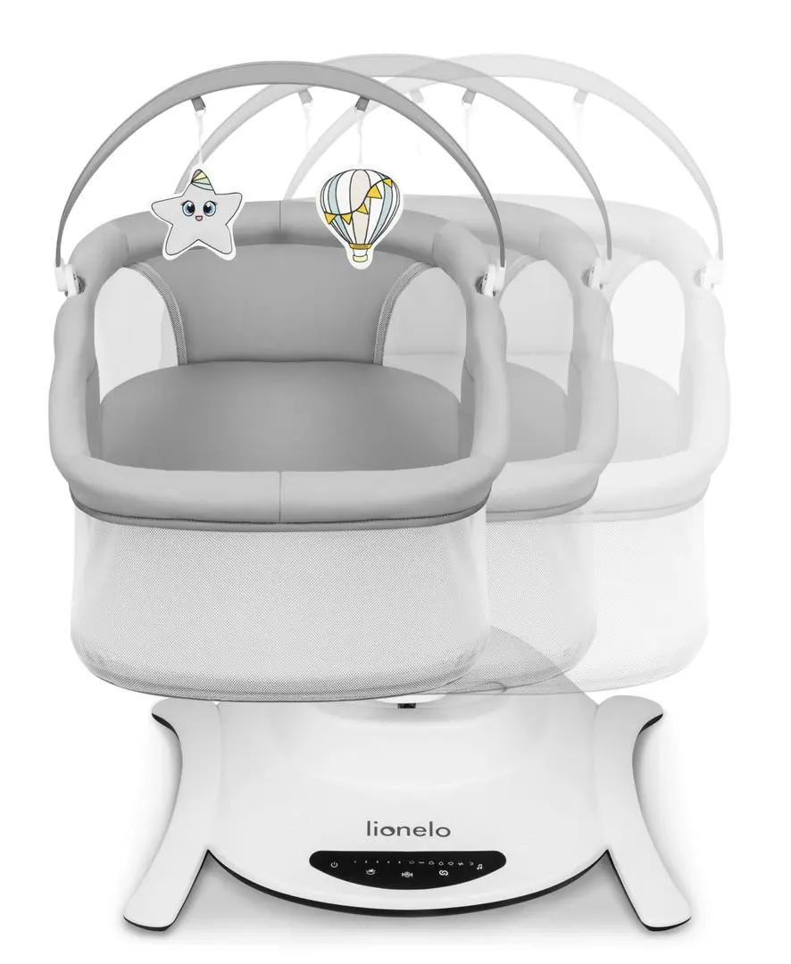 Sezlong pentru copii 2in1 Lionelo Bella (Gray Concrete)