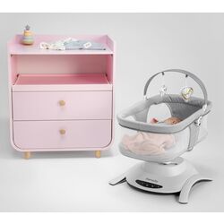 Sezlong pentru copii 2in1 Lionelo Bella (Gray Concrete) Thumb