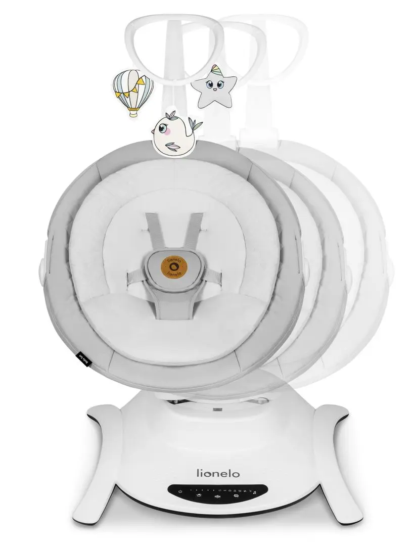 Sezlong pentru copii 2in1 Lionelo Bella (Gray Concrete)