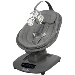 Sezlong-leagan pentru copii Lionelo Blossom (Grey Concrete)