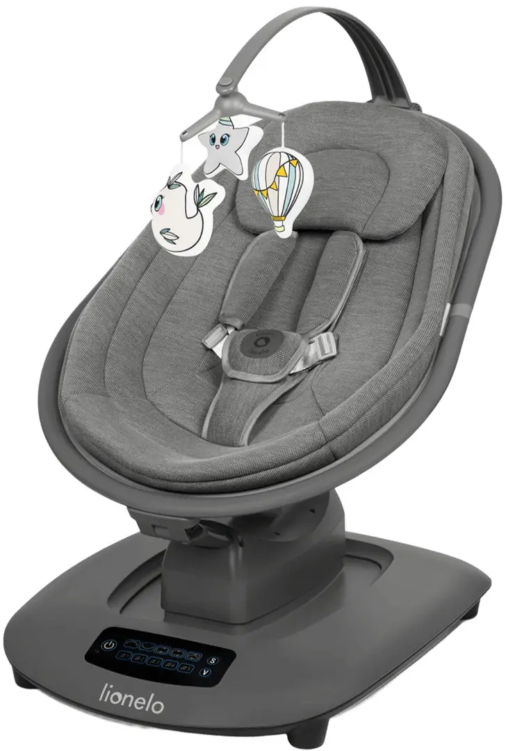 Sezlong-leagan pentru copii Lionelo Blossom (Grey Concrete)