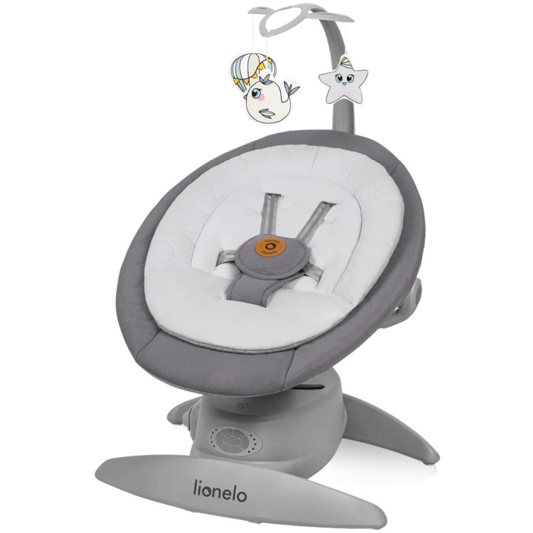 Sezlong-leagan pentru copii Lionelo Mell (Grey Stone)