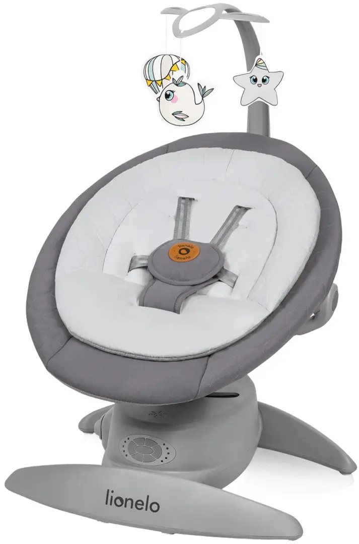 Sezlong-leagan pentru copii Lionelo Mell (Grey Stone)