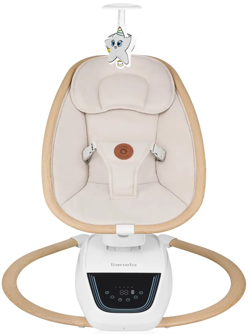 Sezlong-leagan pentru copii Lionelo Olivia (Beige Natural)