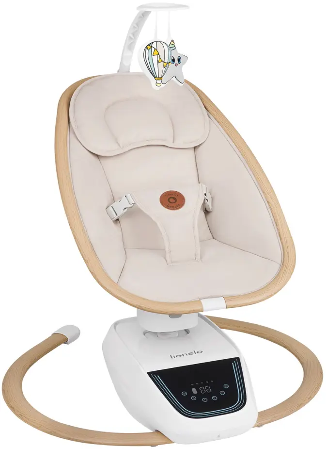 Sezlong-leagan pentru copii Lionelo Olivia (Beige Natural)