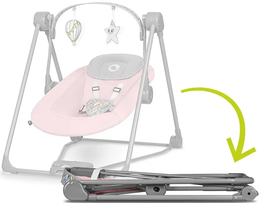 Sezlong-leagan pentru copii Lionelo Otto (Pink Baby)