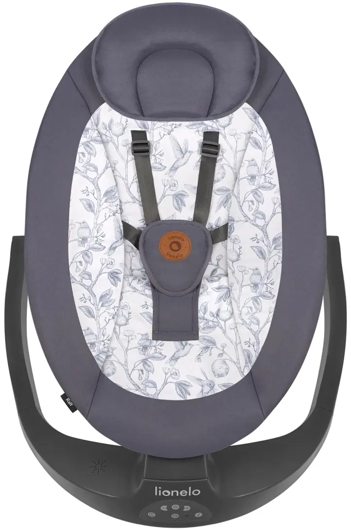 Sezlong-leagan pentru copii Lionelo Ralf (Grey/White)