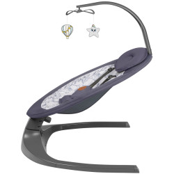 Sezlong-leagan pentru copii Lionelo Ralf (Grey/White) Thumb