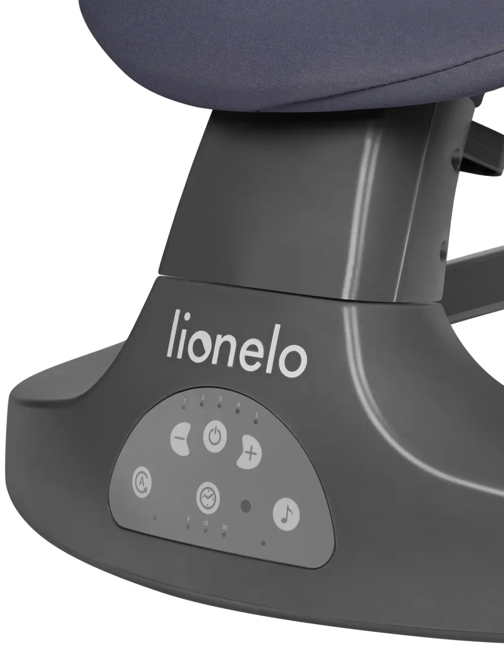 Sezlong-leagan pentru copii Lionelo Ralf (Grey/White)