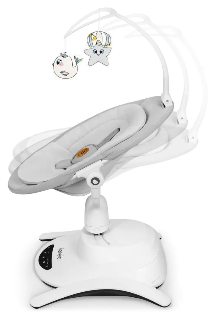 Sezlong pentru copii Lionelo Bella (Grey Concrete)