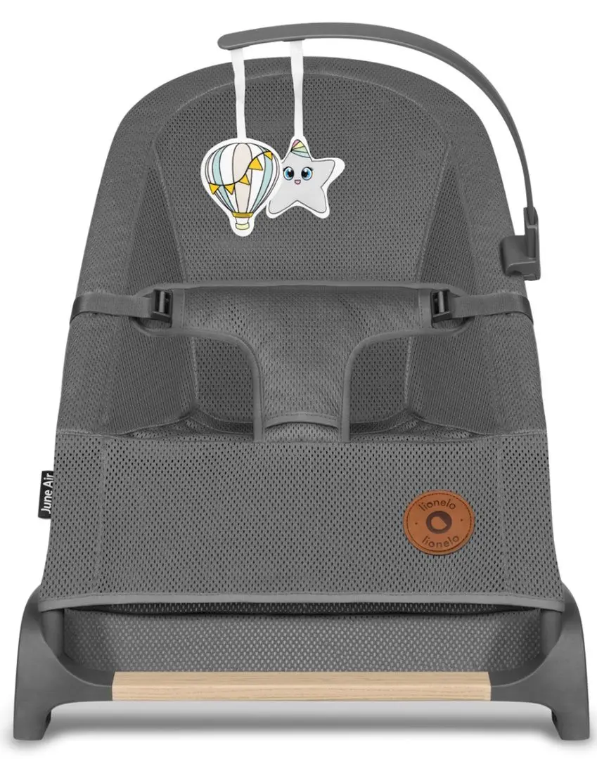 Sezlong pentru copii Lionelo June Air (Grey Graphite)