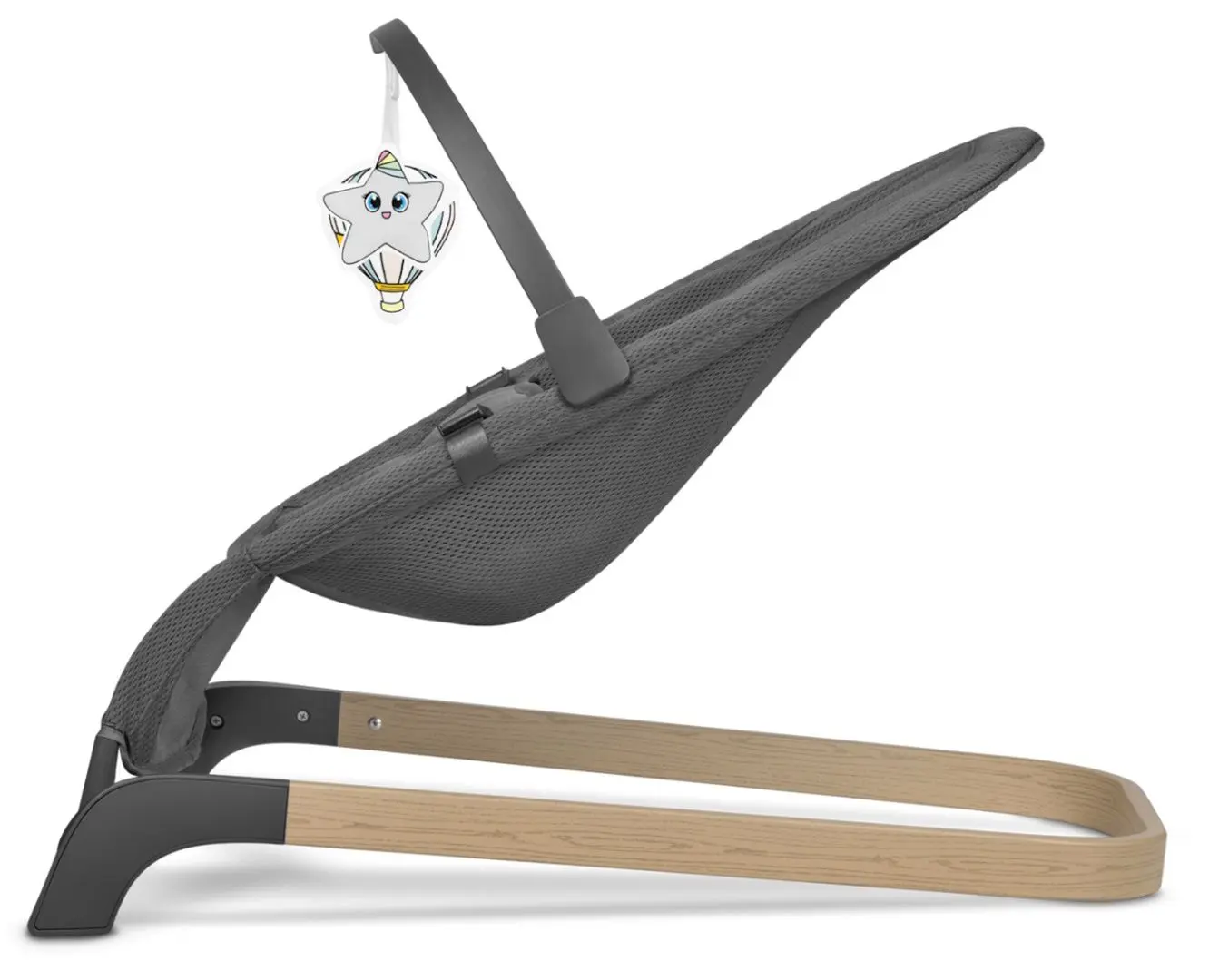 Sezlong pentru copii Lionelo June Air (Grey Graphite)