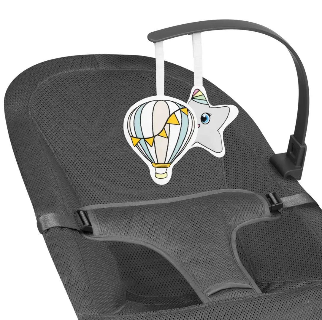 Sezlong pentru copii Lionelo June Air (Grey Graphite)